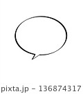 吹き出し 136874317