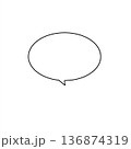 吹き出し 136874319