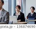 セミナーに参加するビジネスマン男女 136874690