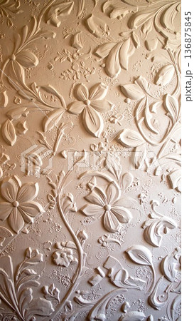 《AI画像》豪華な模様のある壁 136875845