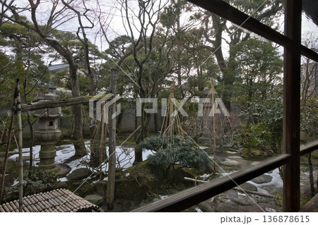 縁側から望む庭園 136878615