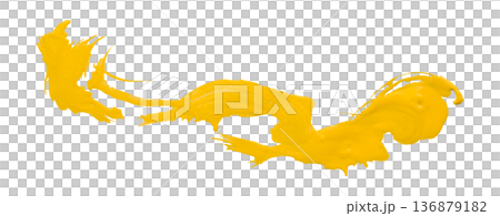 yellow brush isolated on transparent background yellow watercolor yellow brush isolated on transparent background yellow watercolor 136879182