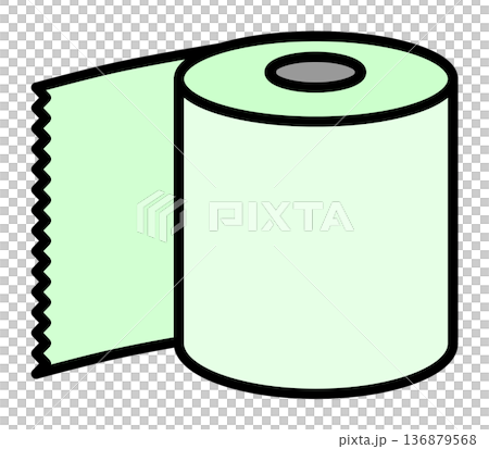 Recycled toilet paper used in toilets and lavatories 136879568
