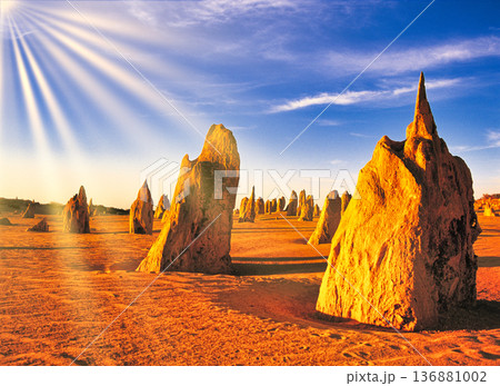 西オーストラリア州のピナクルズの絶景 136881002