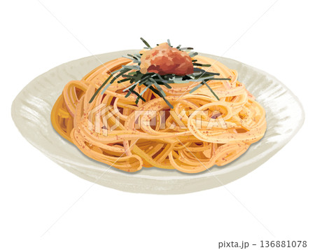 明太子パスタ 136881078