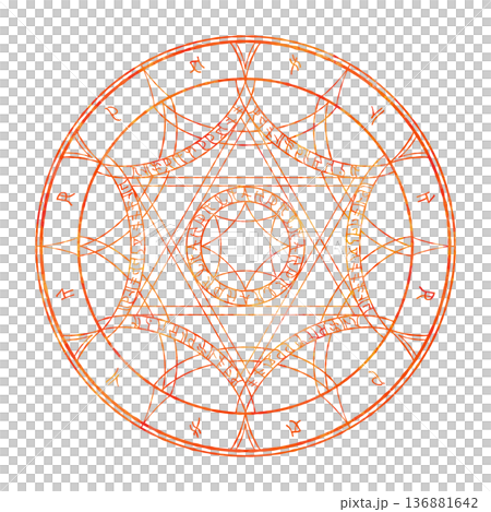 魔法陣（赤） 136881642