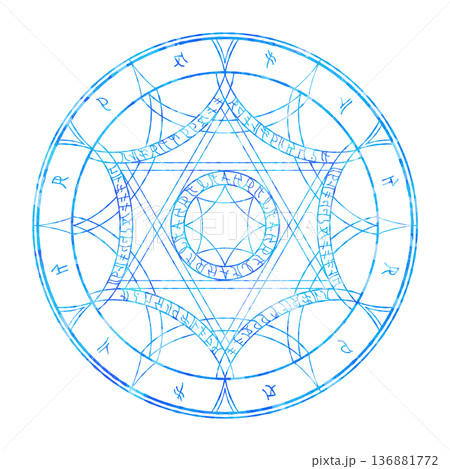 魔法陣（青） 136881772