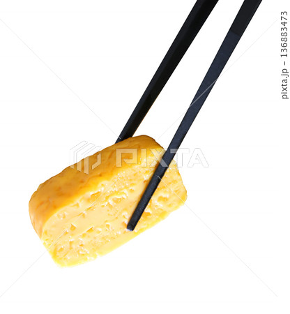 卵焼き_箸上げ 卵焼き_箸上げ 136883473