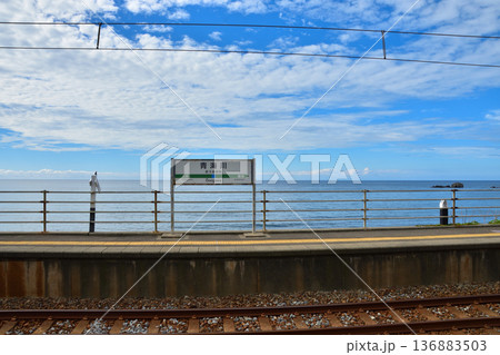 新潟　JR青海川駅 136883503