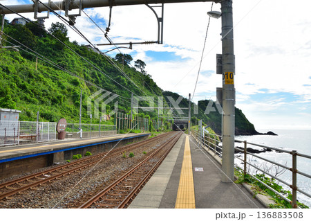 新潟　JR青海川駅 136883508