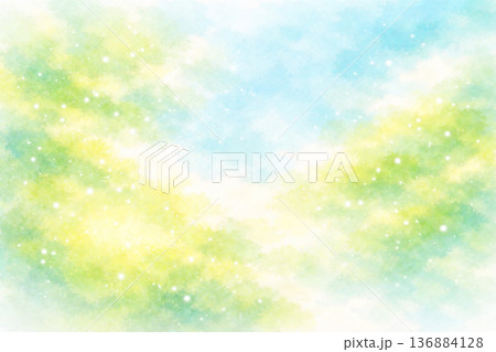 春をイメージした背景テクスチャ　水彩・パステル画風 136884128