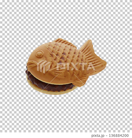 和菓子　端午の節句　たい焼き　アイコン 136884200