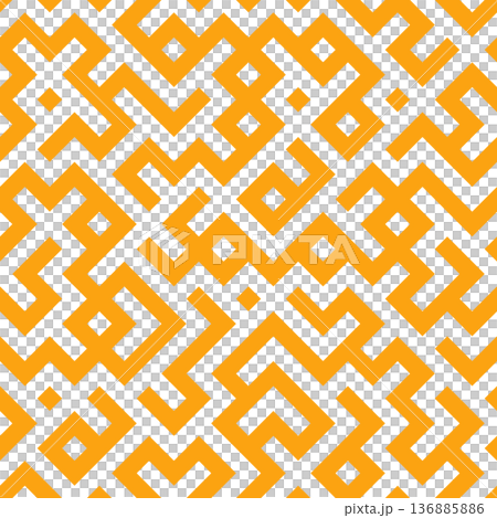 maze pattern with geometric lines, repeating tiles labyrinth puzzle game background vector art 136885886