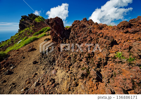 鳥海山外輪山・七高山の岩稜 鳥海山外輪山・七高山の岩稜 136886171