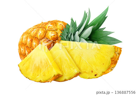 パイナップル イラスト パイン リアル 136887556