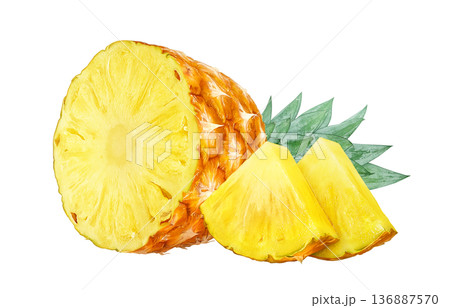 パイナップル イラスト パイン リアル 136887570