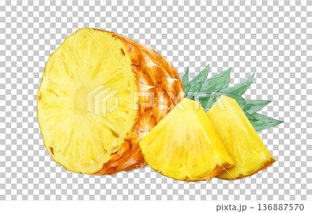 パイナップル イラスト パイン リアル 136887570
