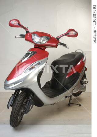 Motor Bike display in a showroom  136887593