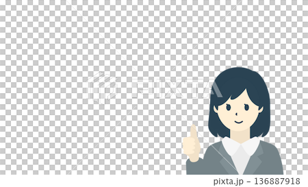 圖:一位年輕的職業婦女/女上班族做出「OK」手勢(留有文字空間) 圖:一位年輕的職業婦女/女上班族做出「OK」手勢(留有文字空間) 136887918