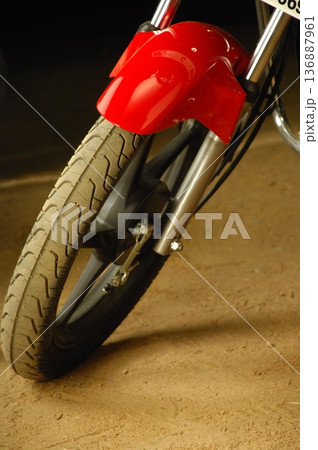 Motor Bike display in a showroom 136887961