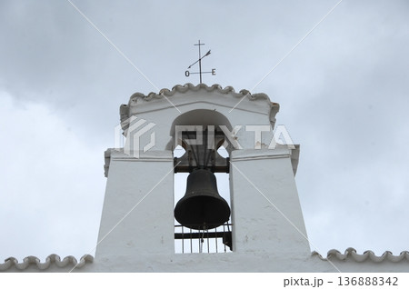 Metal Bell in a temple Metal Bell in a temple 136888342