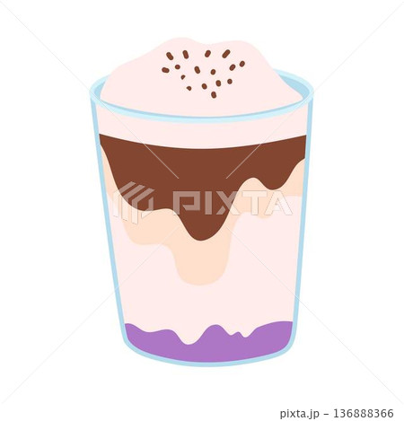Ube Latte with Vietnamese coffee 136888366