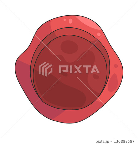 Illustration of wax seal Illustration of wax seal 136888587