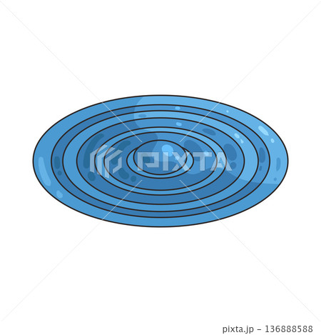 Illustration of ripple effect Illustration of ripple effect 136888588