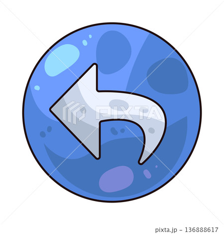Illustration of Arrow Circle Left Illustration of Arrow Circle Left 136888617