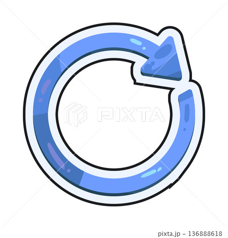 Illustration of Refresh Circle 136888618