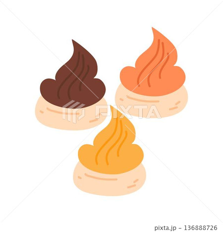 Iced Gem Button Biscuit Set Collection Sweet Snack Food 136888726