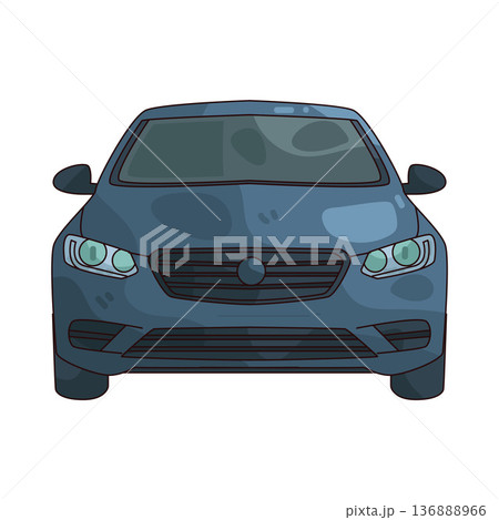 Illustration of sedan Illustration of sedan 136888966