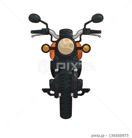 Illustration of motorcycle 136888973