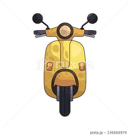 Illustration of scooter 136888974
