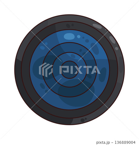 Illustration of camera lens 136889004