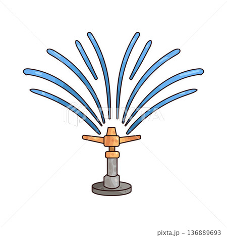 Illustration of sprinkler Illustration of sprinkler 136889693