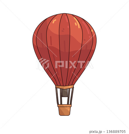 Illustration of hot air balloon 136889705