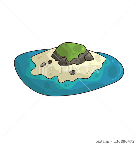 Illustration of island Illustration of island 136890472