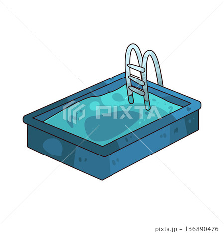 Illustration of Swimming Pool Illustration of Swimming Pool 136890476