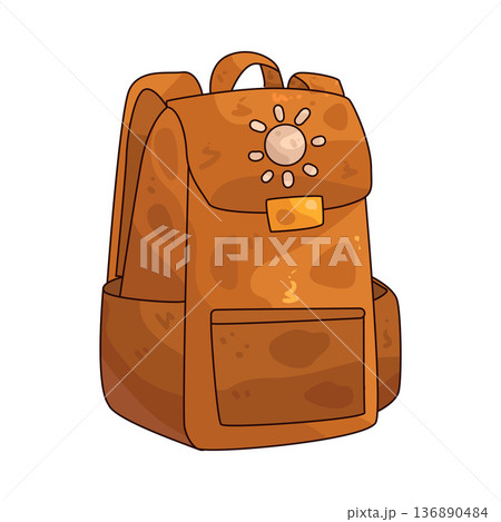Illustration of Backpack 136890484