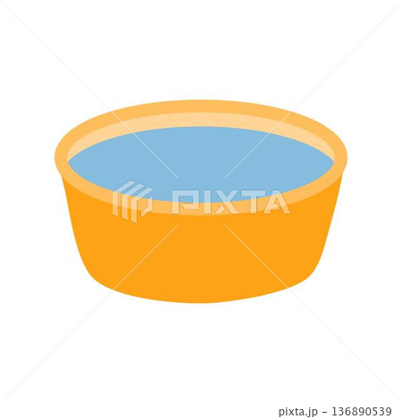 Wash Water Basin, Basin Filled with Water Wash Water Basin, Basin Filled with Water 136890539