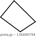 変形四角図形 136890794