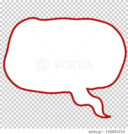 Dark red unstable speech bubble Dark red unstable speech bubble 136891014
