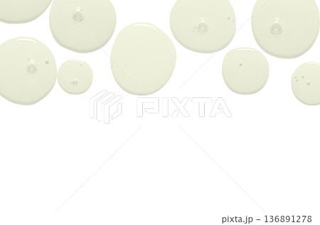 A sample of body serum or moisturizing gel or micellar water. Isolated on white 136891278