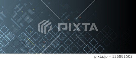 Ukrainian moderm technology background for science and business theme 136891502