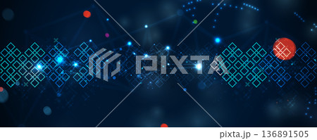 Ukrainian moderm technology background for science and business theme 136891505