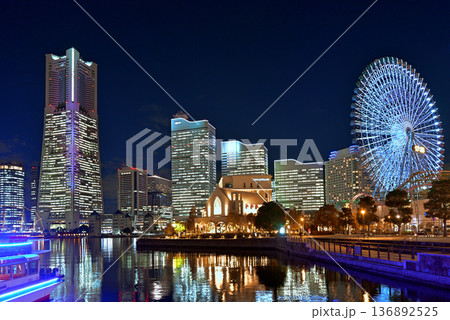 横浜みなとみらい 夜景 横浜みなとみらい 夜景 136892525