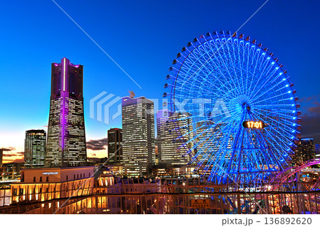 横浜みなとみらい 夜景 横浜みなとみらい 夜景 136892620