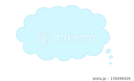 吹き出し シンプル 水色 雲 もこもこ ベクター png透明 吹き出し シンプル 水色 雲 もこもこ ベクター png透明 136896926