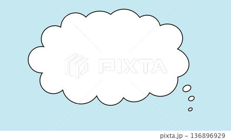 吹き出し 白黒 雲 もこもこ ベクター png透明 吹き出し 白黒 雲 もこもこ ベクター png透明 136896929